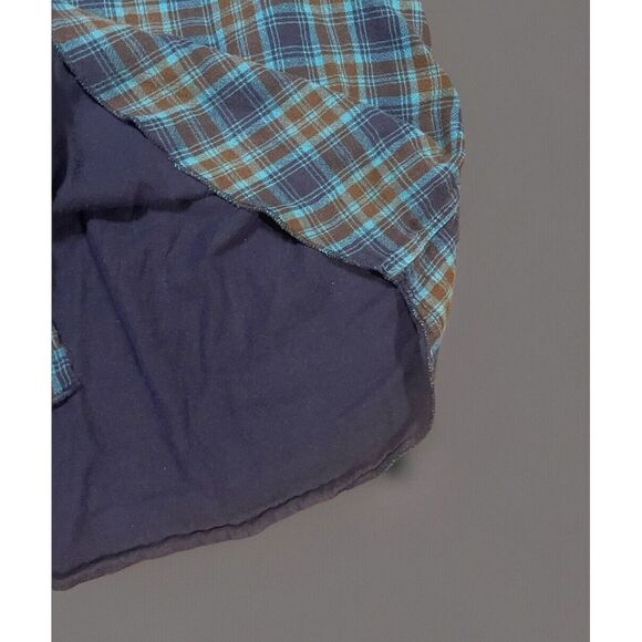 Carbon 2 Cobolt Men's Plaid Blue Brown Shirt‎ Large - Picture 4 of 7